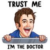 Doctor Who telegram stickers