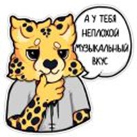 Musician Cheetahs telegram stickers